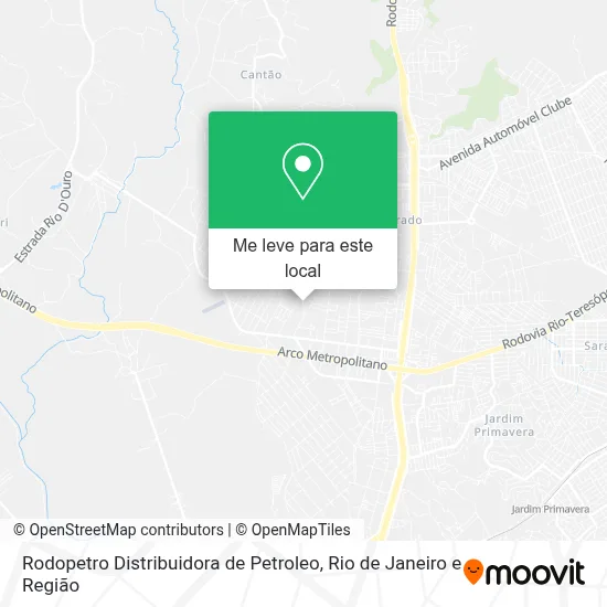 Rodopetro Distribuidora de Petroleo mapa