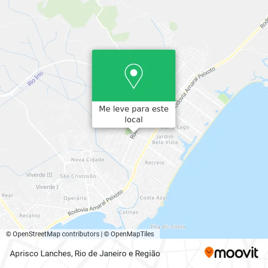 Aprisco Lanches mapa