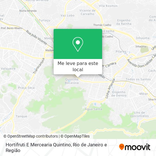 Hortifruti E Mercearia Quintino mapa