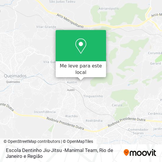 Escola Dentinho Jiu-Jítsu -Manimal Team mapa