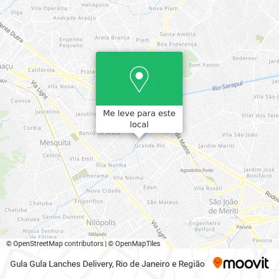 Gula Gula Lanches Delivery mapa