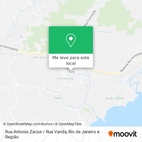 Rua Antonio Zarzur / Rua Vanda mapa