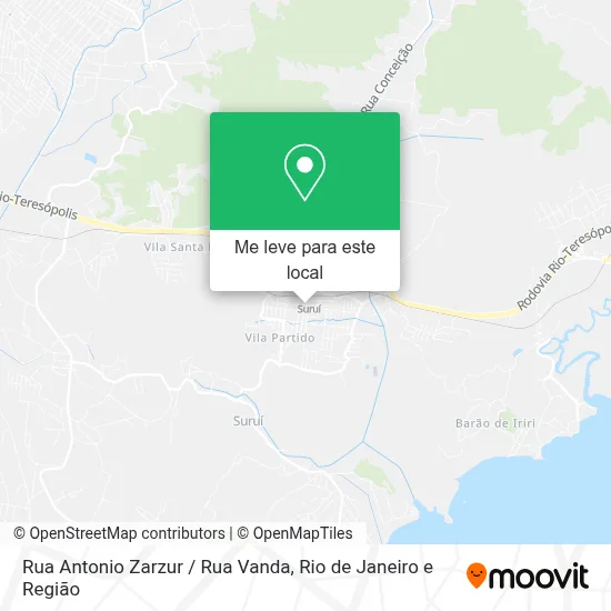 Rua Antonio Zarzur / Rua Vanda mapa