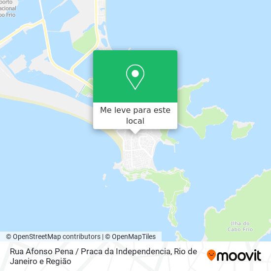 Rua Afonso Pena / Praca da Independencia mapa