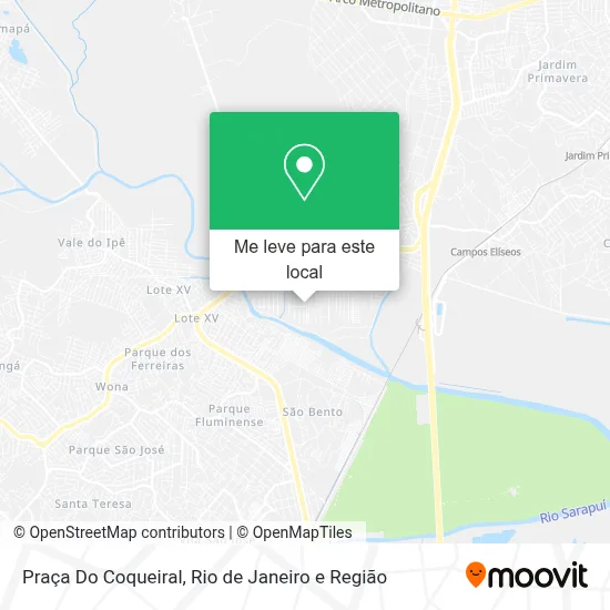 Praça Do Coqueiral mapa