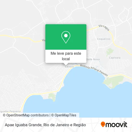 Apae Iguaba Grande mapa