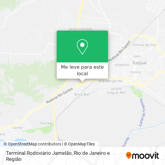Terminal Rodoviário Jamelão mapa