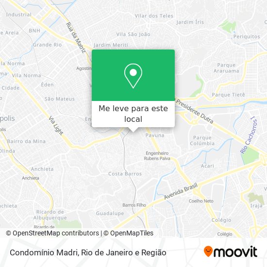 Condomínio Madri mapa
