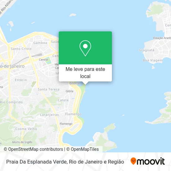 Praia Da Esplanada Verde mapa