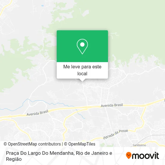 Praça Do Largo Do Mendanha mapa