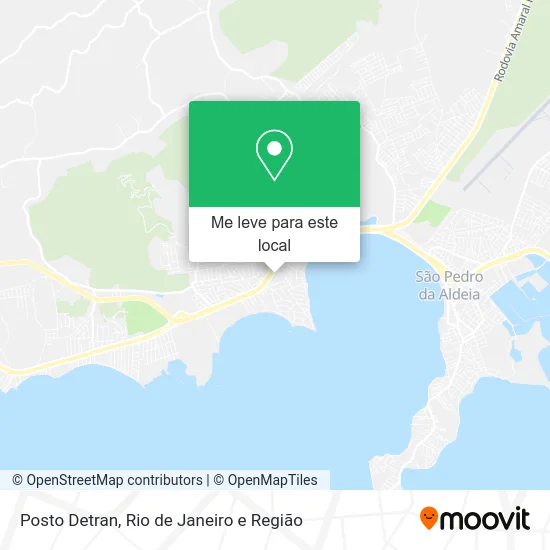 Posto Detran mapa