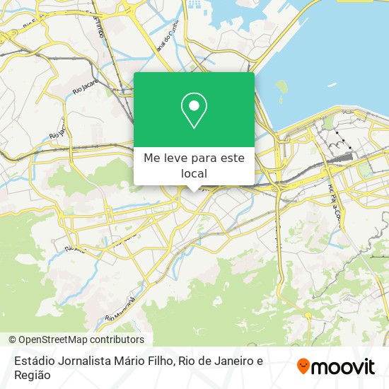Estádio Jornalista Mário Filho mapa