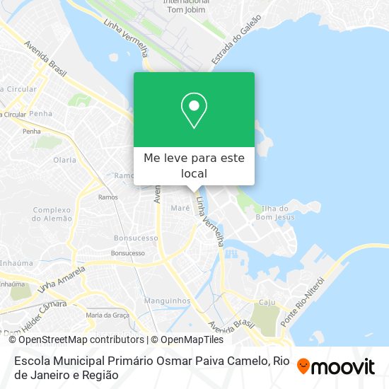 Escola Municipal Primário Osmar Paiva Camelo mapa