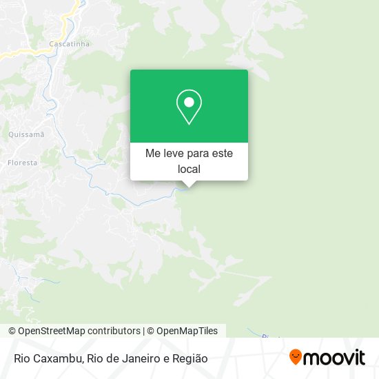 Rio Caxambu mapa