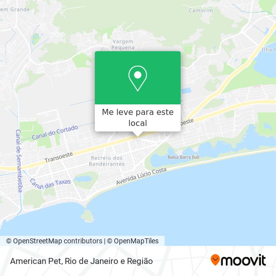 American Pet mapa