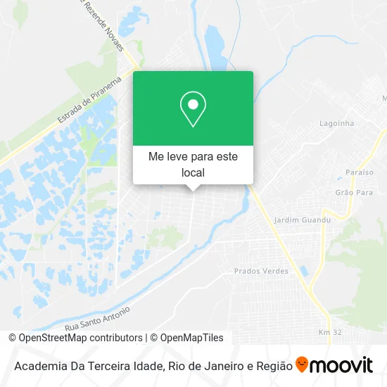 Academia Da Terceira Idade mapa