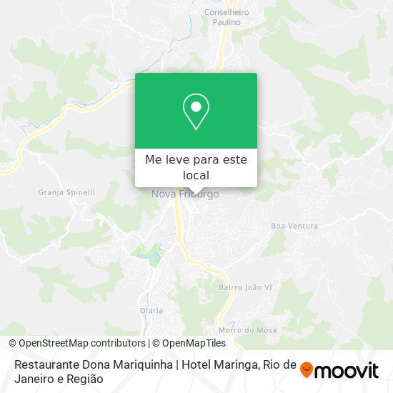 Restaurante Dona Mariquinha | Hotel Maringa mapa