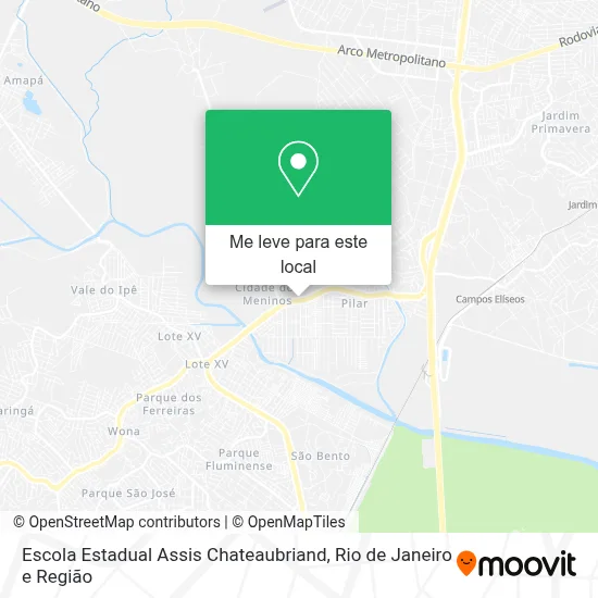 Escola Estadual Assis Chateaubriand mapa