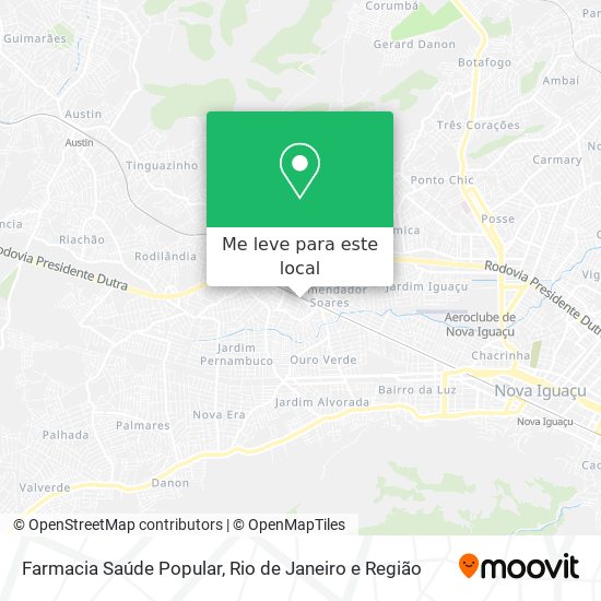 Farmacia Saúde Popular mapa