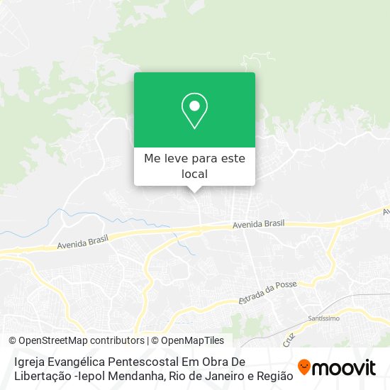 Igreja Evangélica Pentescostal Em Obra De Libertação -Iepol Mendanha mapa