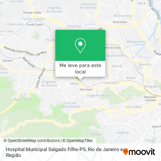 Hospital Municipal Salgado Filho-PS mapa
