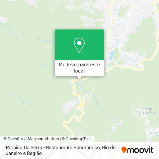 Paraiso Da Serra - Restaurante Panoramico mapa