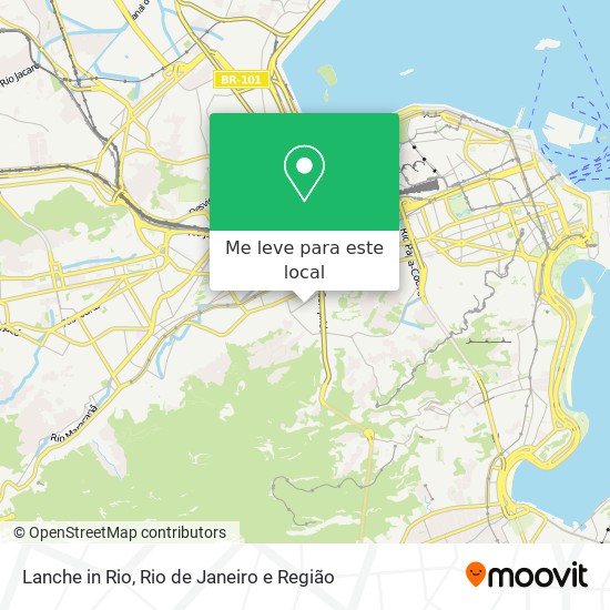 Lanche in Rio mapa