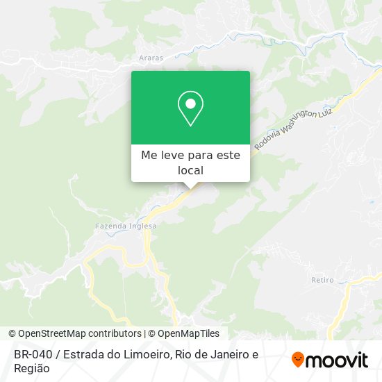 BR-040 / Estrada do Limoeiro mapa