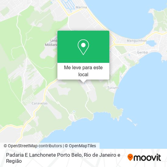 Padaria E Lanchonete Porto Belo mapa