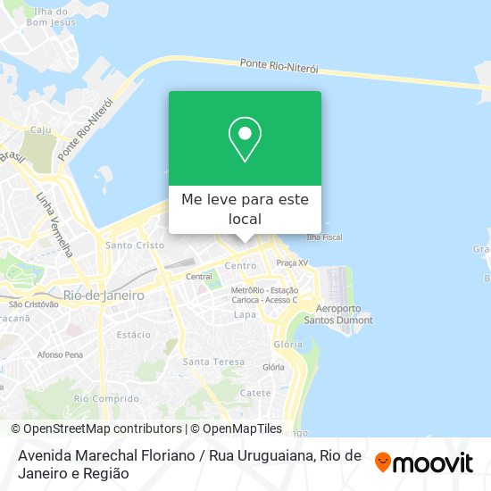 Avenida Marechal Floriano / Rua Uruguaiana mapa