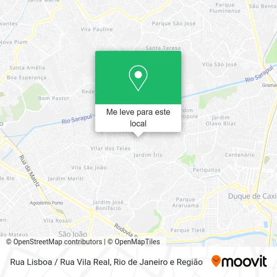 Rua Lisboa / Rua Vila Real mapa