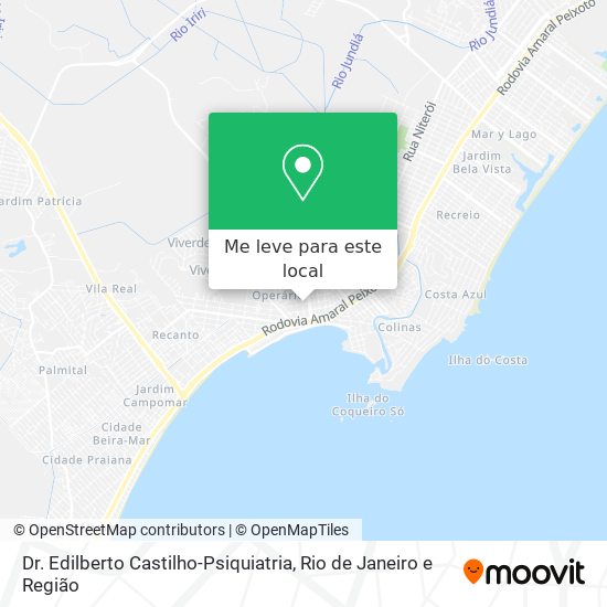 Dr. Edilberto Castilho-Psiquiatria mapa