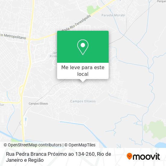 Rua Pedra Branca Próximo ao 134-260 mapa