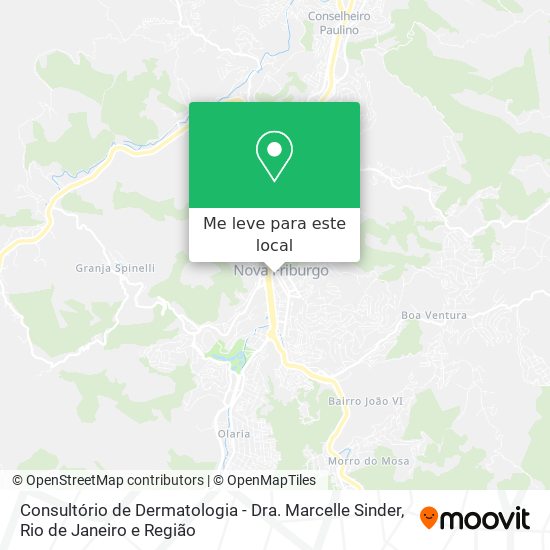 Consultório de Dermatologia - Dra. Marcelle Sinder mapa