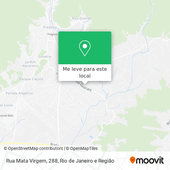 Rua Mata Virgem, 288 mapa