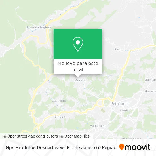 Gps Produtos Descartaveis mapa