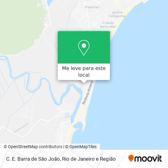 C. E. Barra de São João mapa