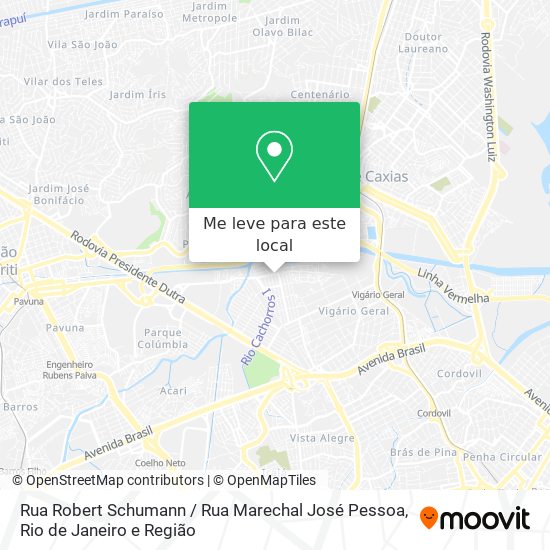 Rua Robert Schumann / Rua Marechal José Pessoa mapa