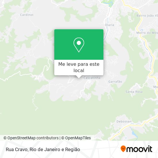 Rua Cravo mapa