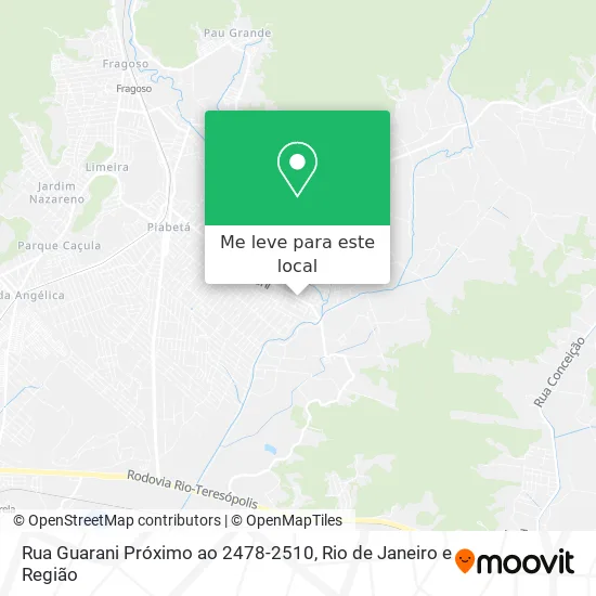 Rua Guarani Próximo ao 2478-2510 mapa