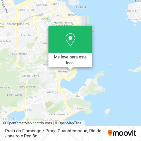 Praia do Flamengo / Praça Cuauhtemoque mapa