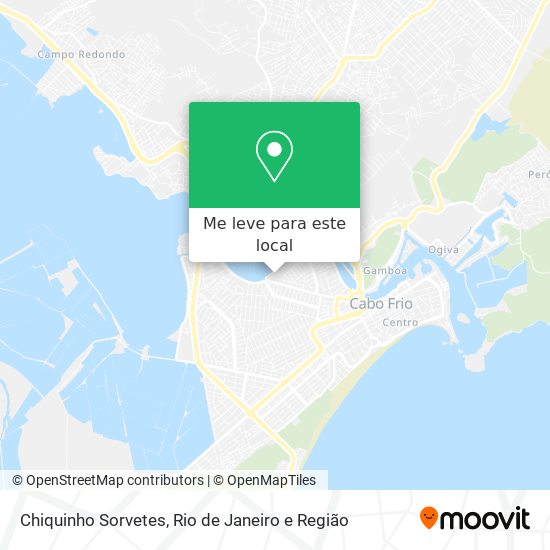 Chiquinho Sorvetes mapa