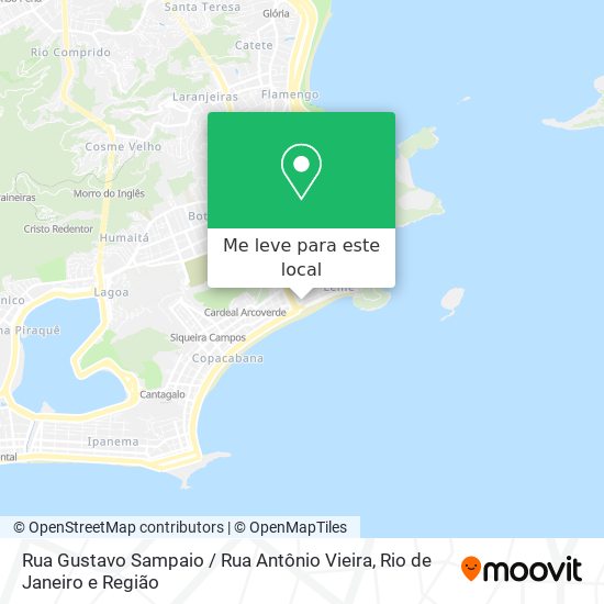 Rua Gustavo Sampaio / Rua Antônio Vieira mapa