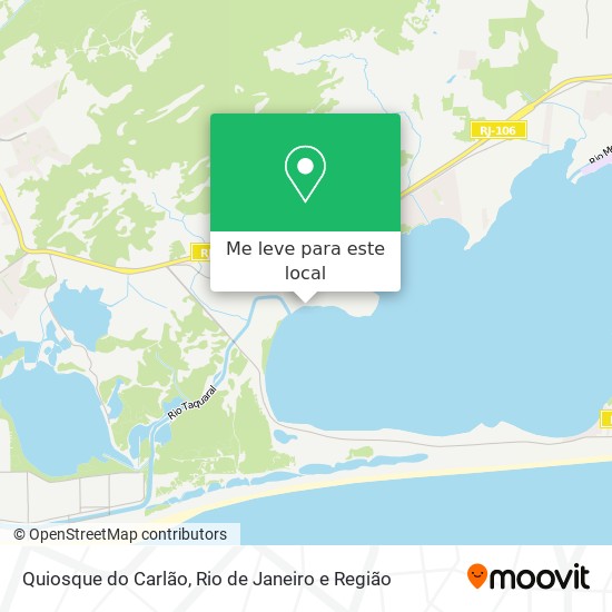 Quiosque do Carlão mapa