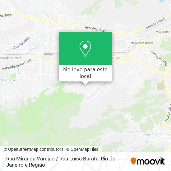 Rua Miranda Varejão / Rua Luísa Barata mapa