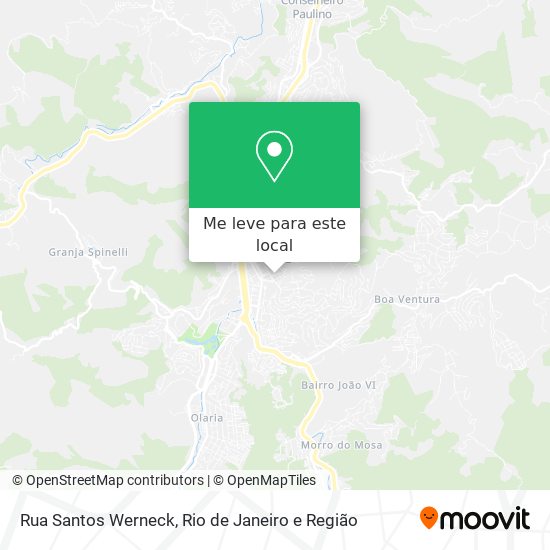 Rua Santos Werneck mapa