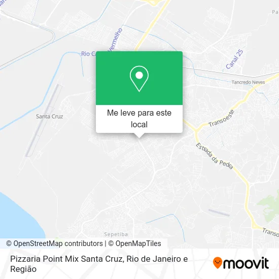 Pizzaria Point Mix Santa Cruz mapa