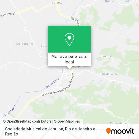 Sociedade Musical de Japuiba mapa