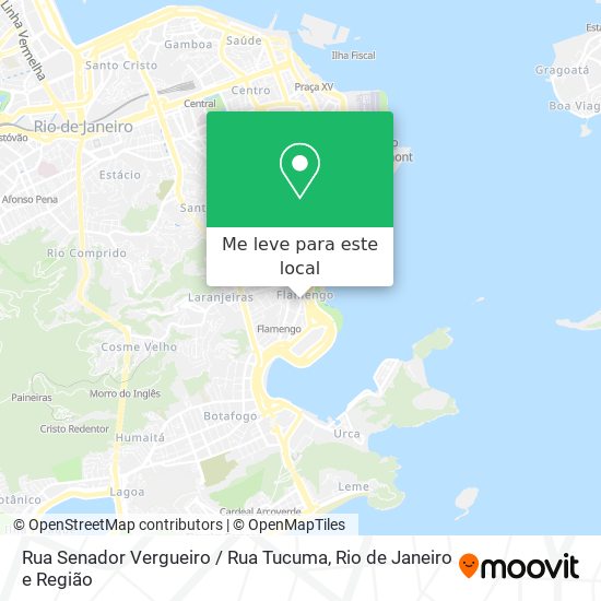 Rua Senador Vergueiro / Rua Tucuma mapa