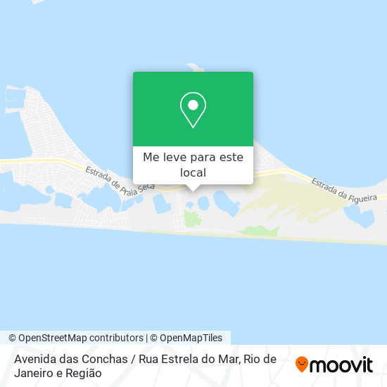 Avenida das Conchas / Rua Estrela do Mar mapa